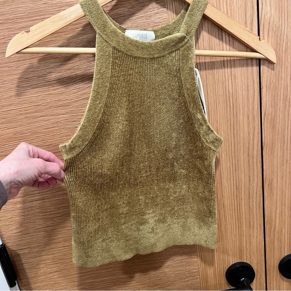 LaPointe | Racerback | Luxe Chenille | Tank Top | Moss Green | XS | NWT - Picture 3 of 9